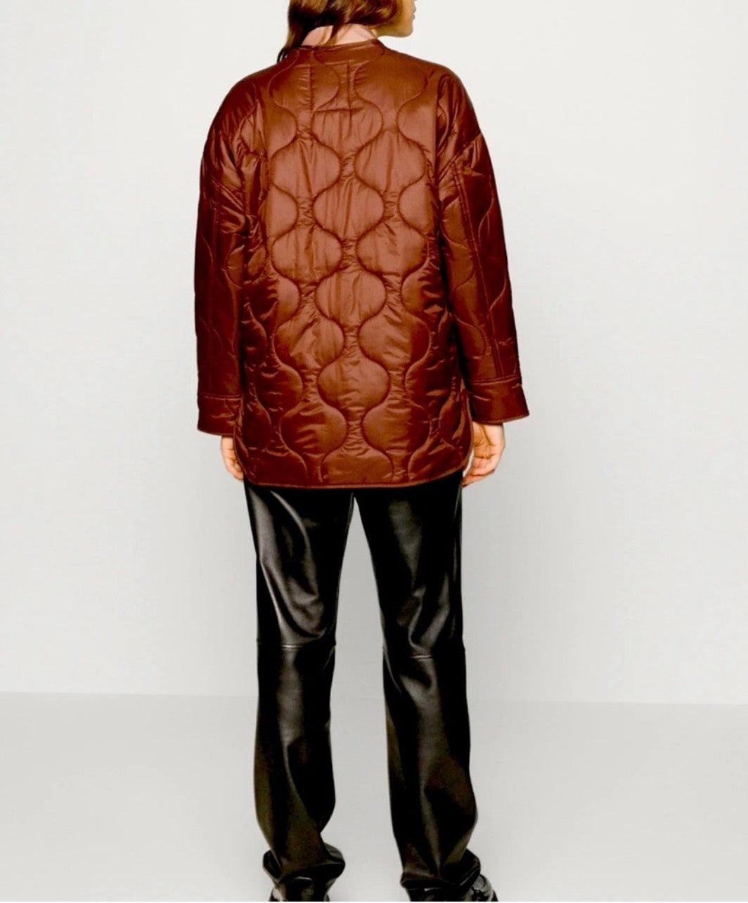 Abercrombie & Fitch Brown Quilted Jacket - Small