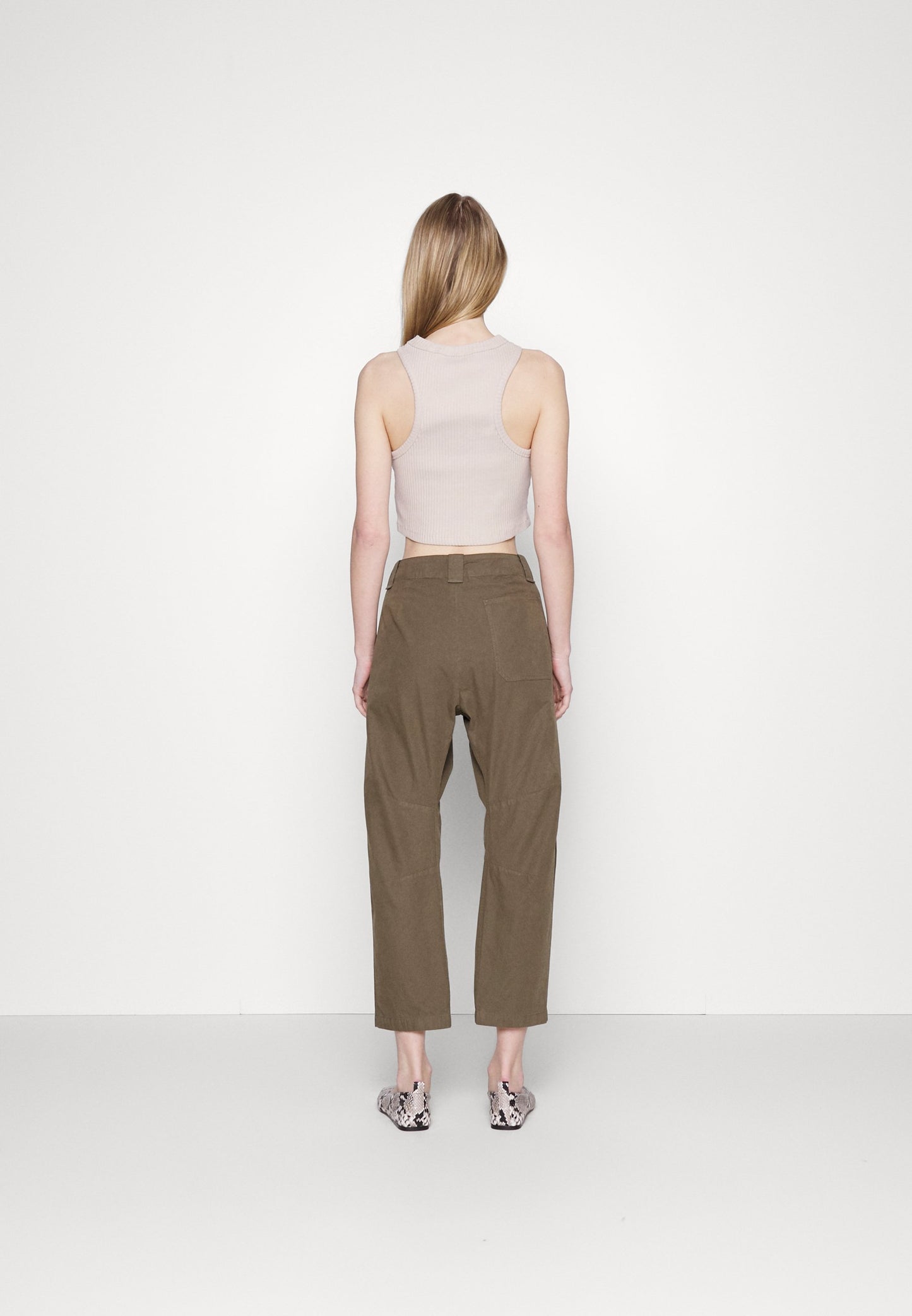 Rag & Bone Leyton Workwear Pant in Olive Green - 6