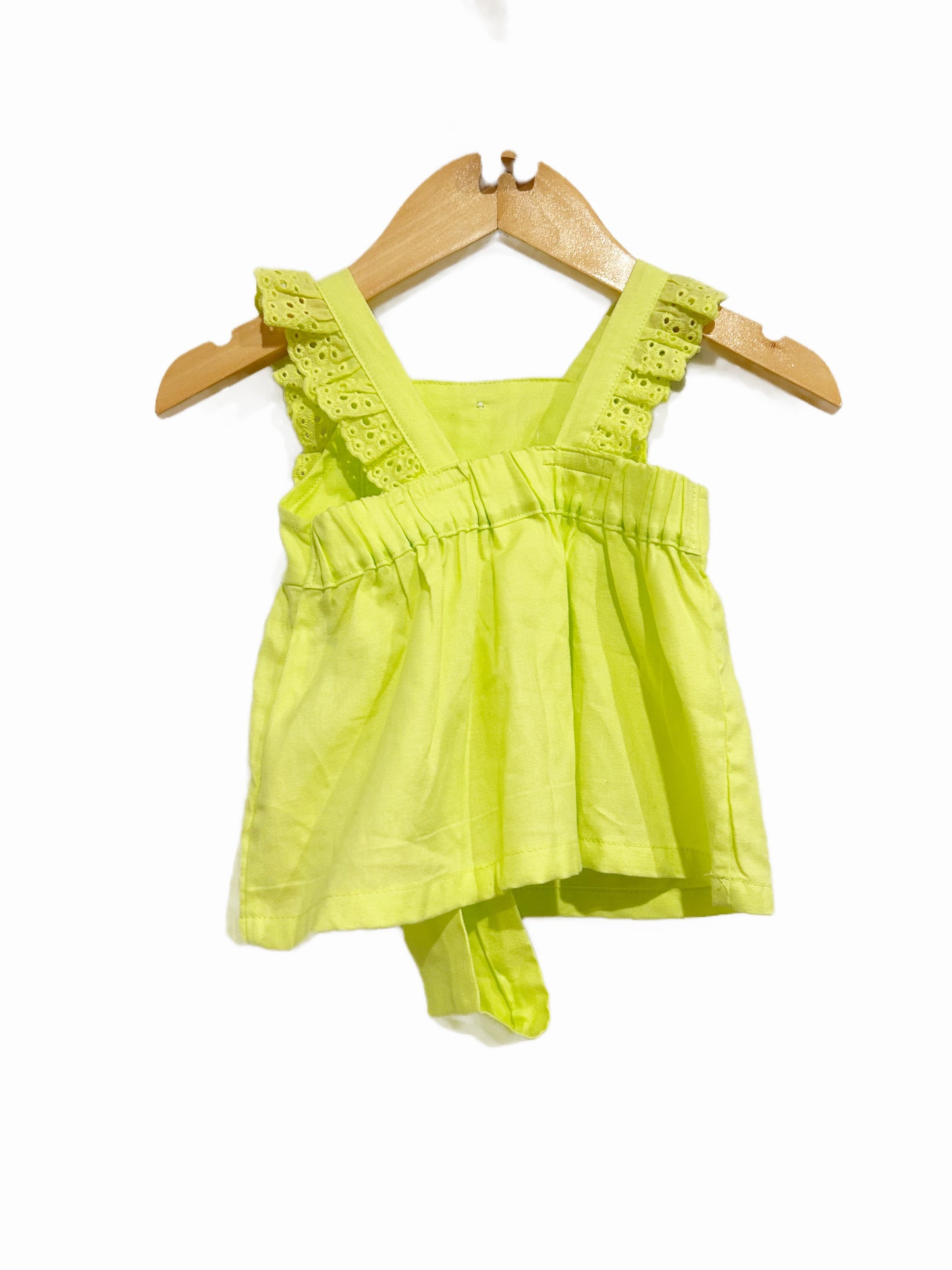 Carter’s Lime Green Dress w/ Bloomers and Headband - 6m