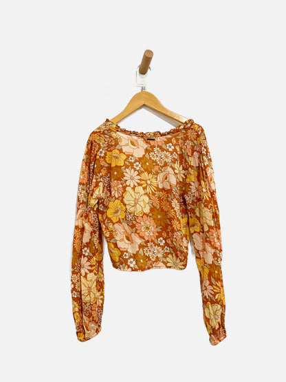 Billabong x The Salty Blonde Floral Wrap Top - Small
