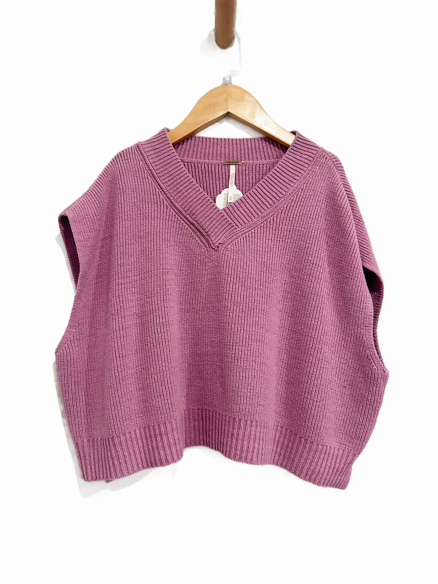 Free People Easy Street Vest in Beauty Berry - XS
