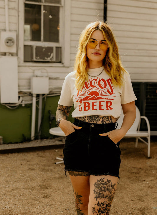 Pyknic Tacos & Beer Tee - Medium