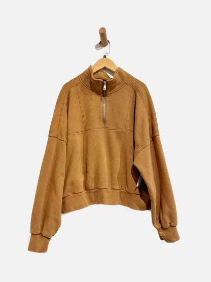 Abercrombie & Fitch Brown Half Zip - Large