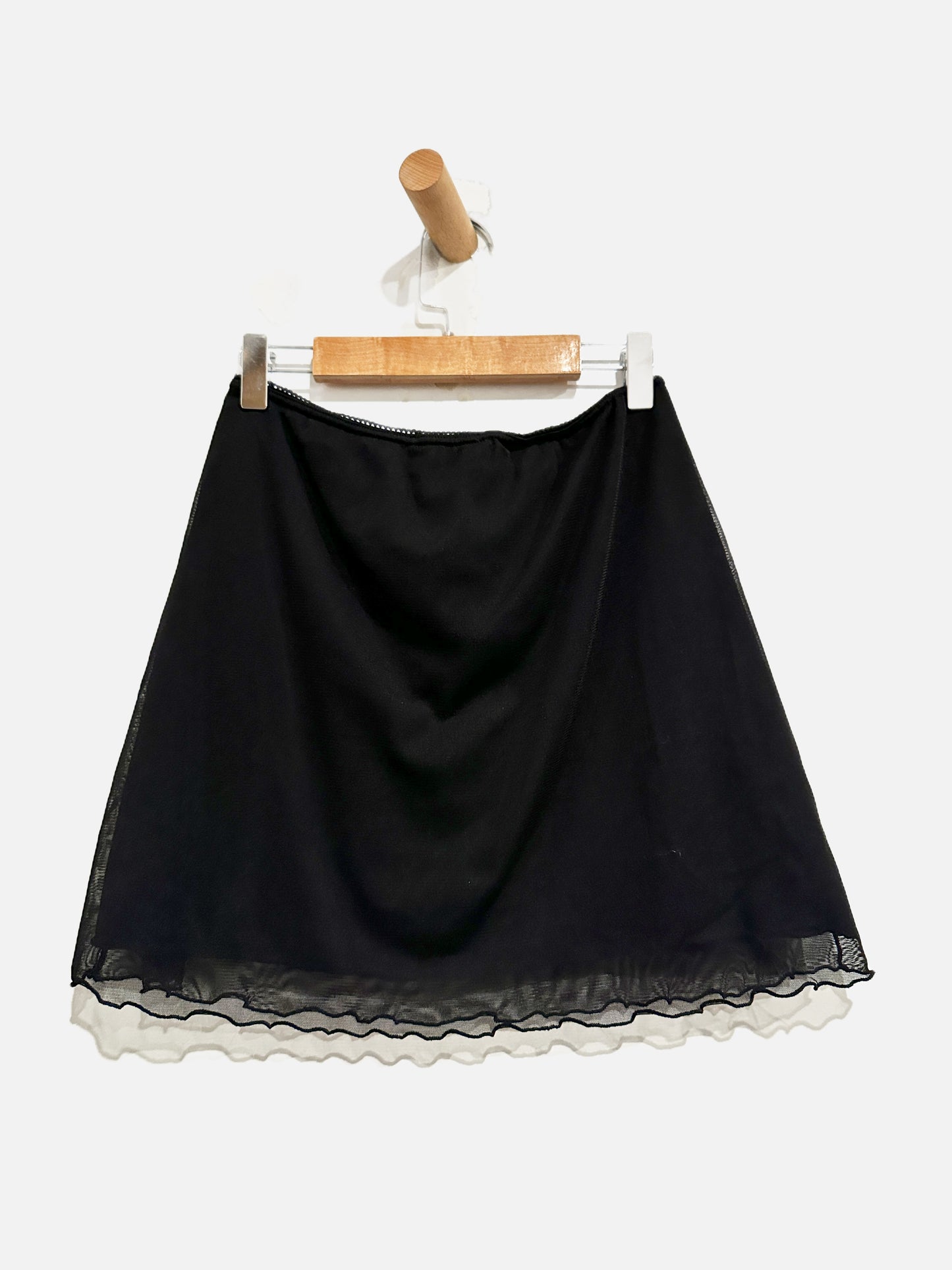Brandy Melville Black Mesh Mini Skirt