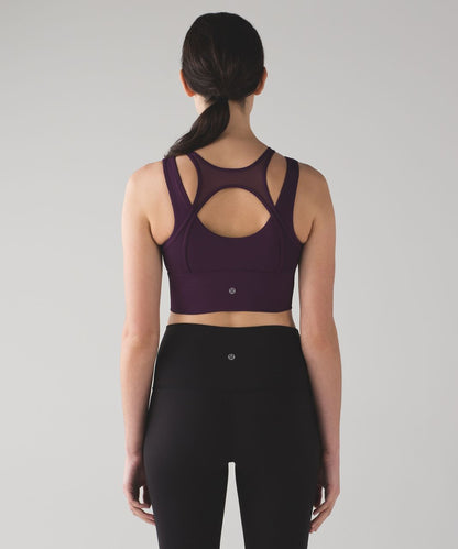 Lululemon Double Tap Bra in Darkest Magenta - 10