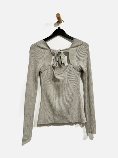 Lovers & Friends Gray Open Back Sweater - Large