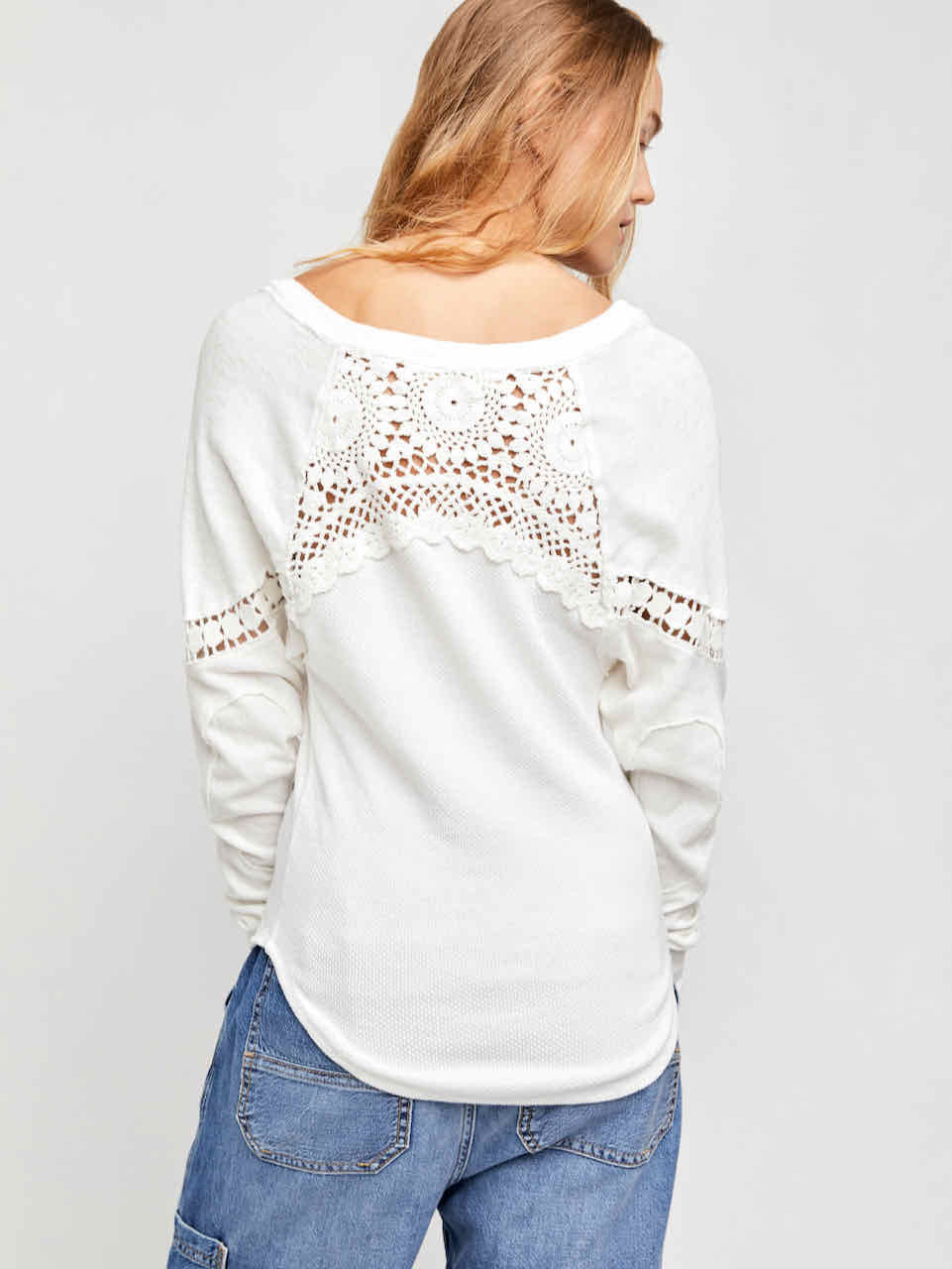 Free People Luella Tee in Ivory - Small