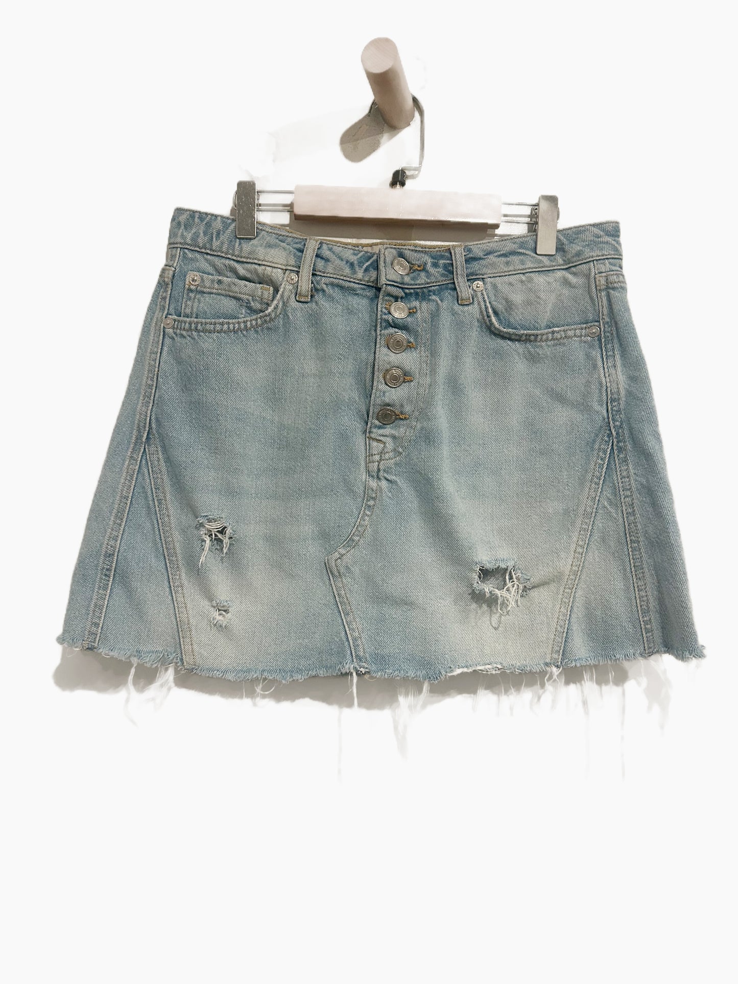 Free People Montauk Denim Mini Skirt - 29