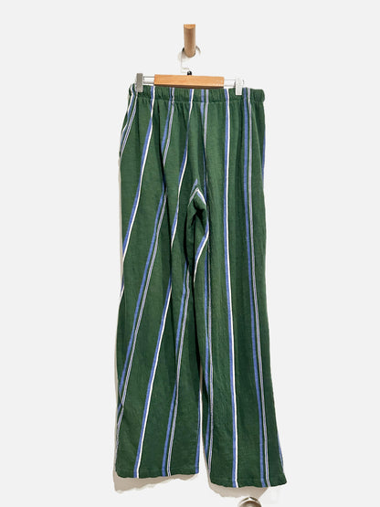 Urban Outfitters Green Stripe Pants - Small