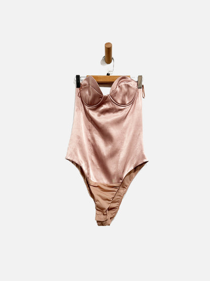 Zara Mauve Bustier Bodysuit - Small