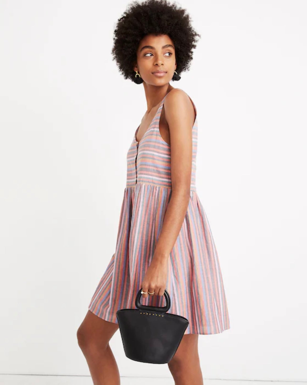 Madewell Colorful Striped Dress - XS