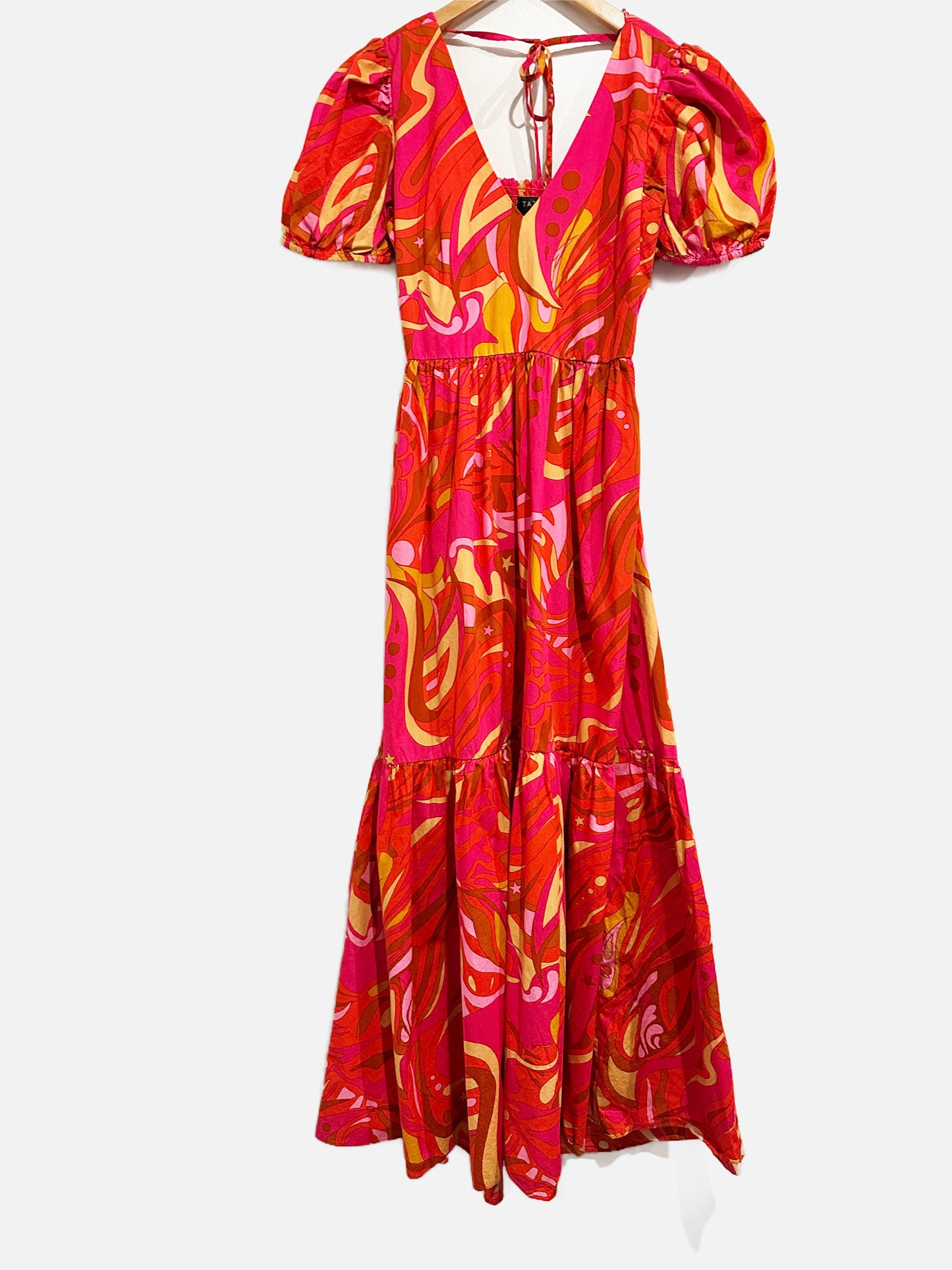 1. State Pink Short Sleeve Midi Dress - XS