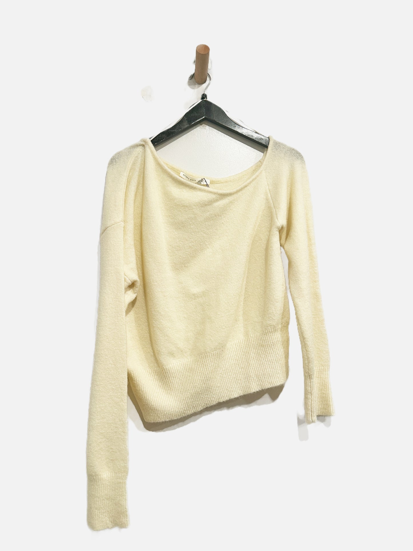 Altar’d State Cream Asymmetric Sweater - Large