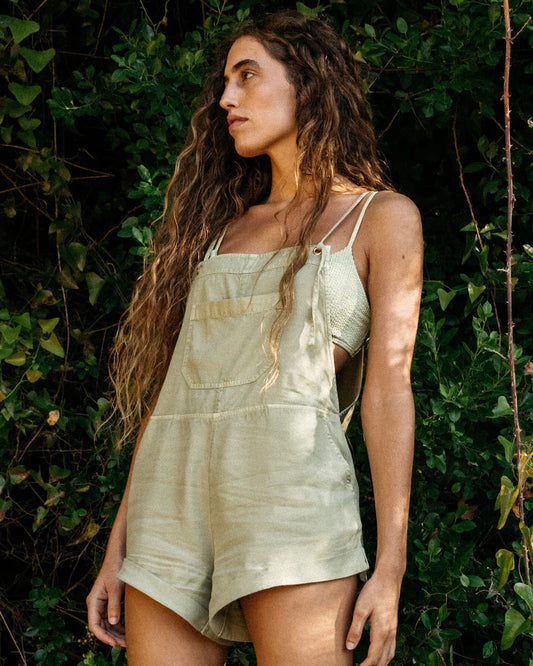 Billabong Wild Pursuit Green Romper - Medium