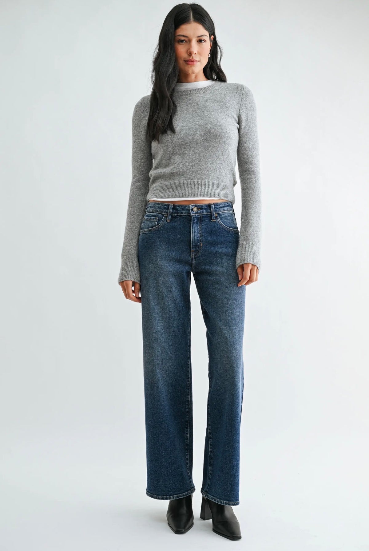Just Black Denim The Mid Rise Slim Wide Leg Jean - 27