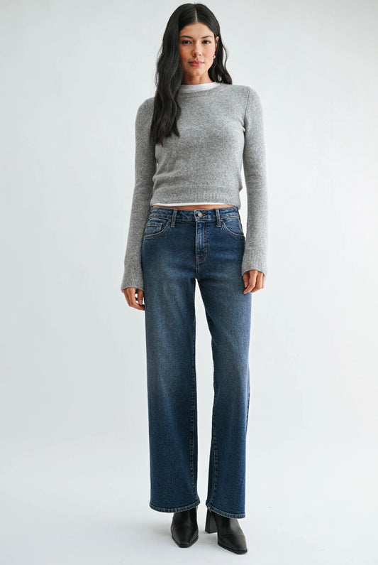 Just Black Denim The Mid Rise Slim Wide Leg Jean - 27