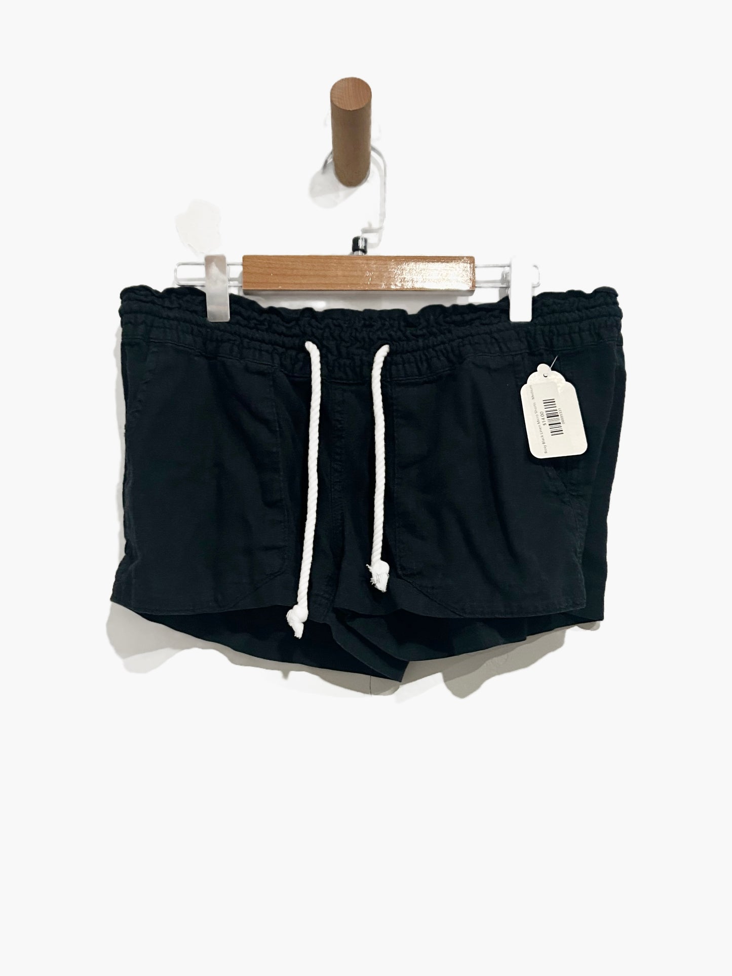 Roxy Oceanside Linen Beach Short in Black - Medium