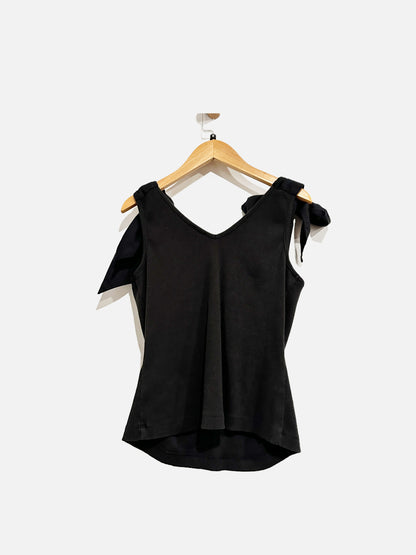 Anthropologie Maeve Black Tie Tank - Medium