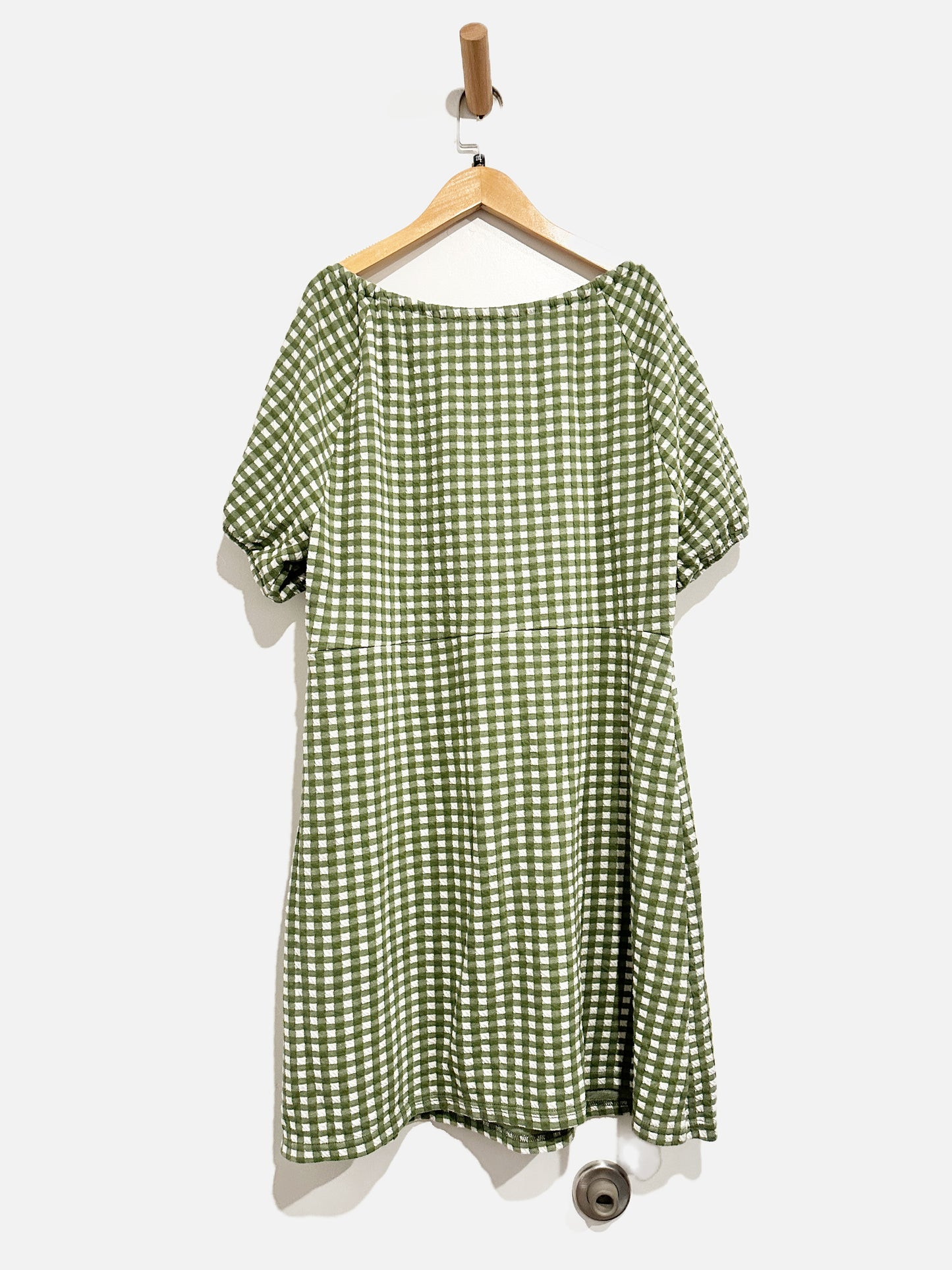 Madewell Green Gingham Dress - XXL