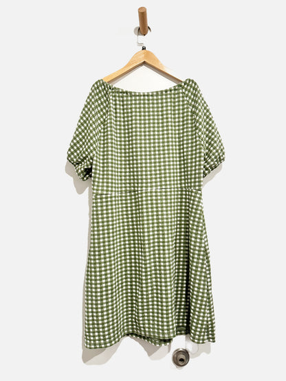 Madewell Green Gingham Dress - XXL