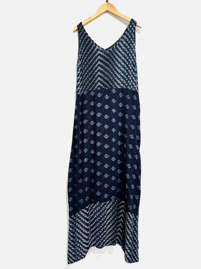 Velvet by Graham & Spencer Blue Printed Midi Dress - Small