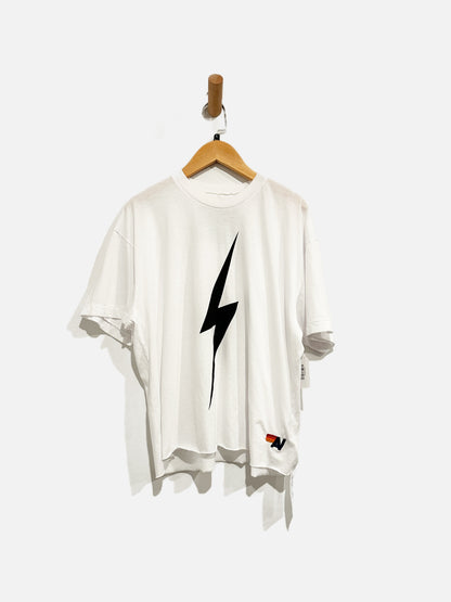 Aviator Nation NWT White Boxy Boyfriend Tee - Large