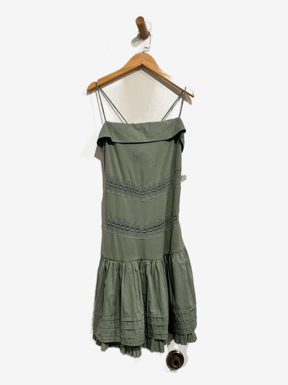 Free People Bliss Beauty Mini Dress in Lily Pad - Large