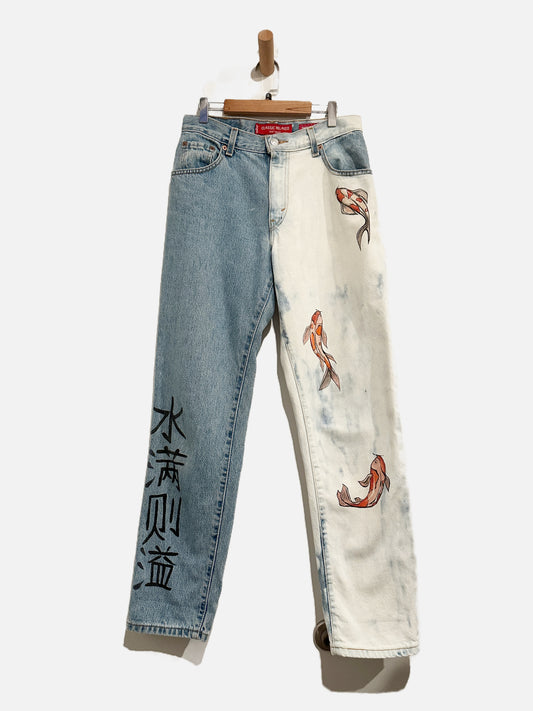 Levi's 550 Hand Painted Koi Jeans - 6
