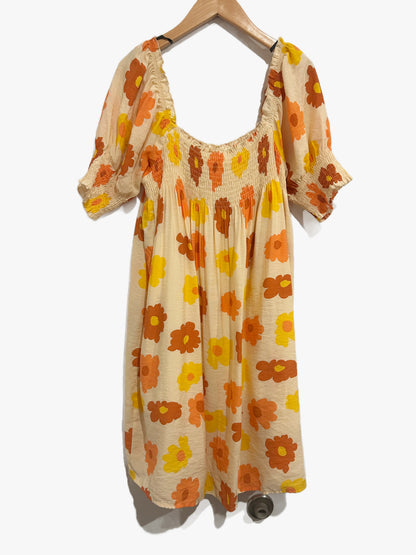 Wild Pony Cream Floral Mini Dress - Medium