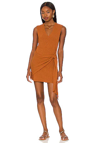 Free People Beach Poppy Sweater Mini Dress in Sienna - Large