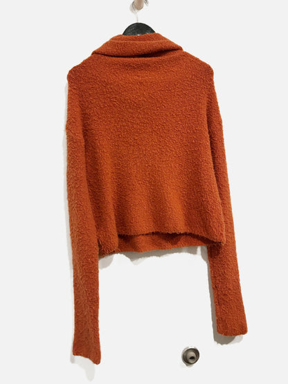 Free People Orange Funnel Neck Sweater - Medium