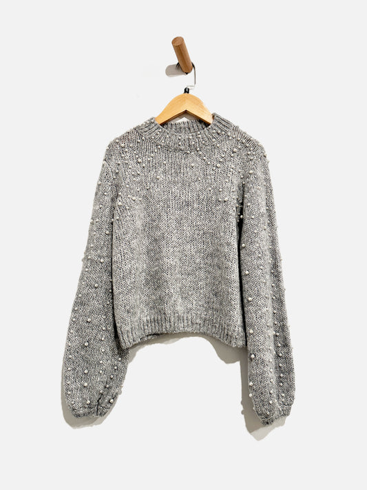 Urban Outfitter Grey Pearl Sweater - Small