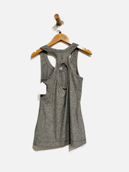 Athleta Gray Nitro Cutout Racerback Tank - XXS