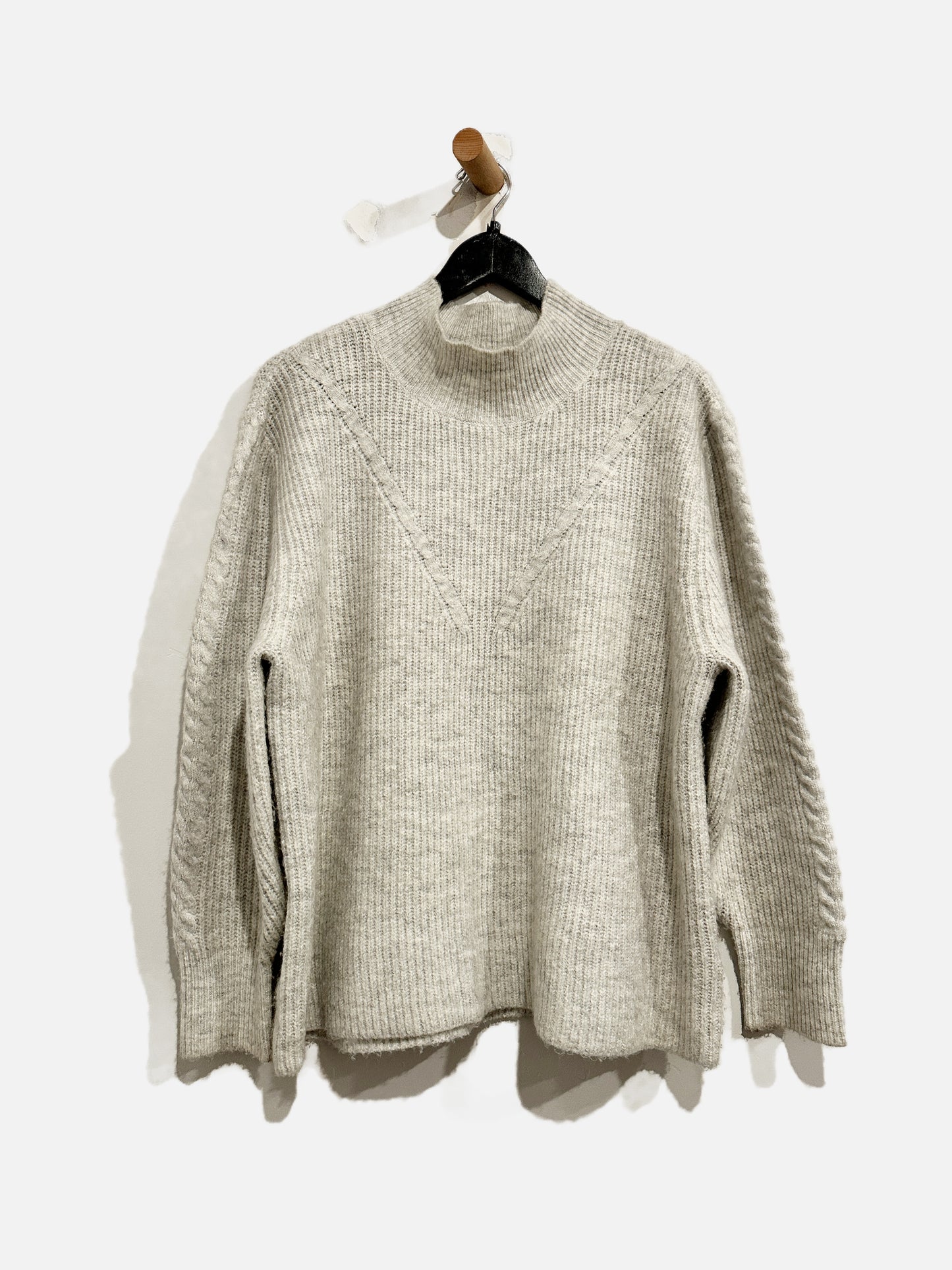 Cotton On Gray Mock Neck Sweater - Medium