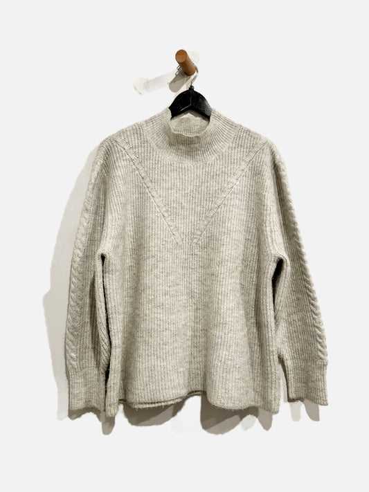 Cotton On Gray Mock Neck Sweater - Medium