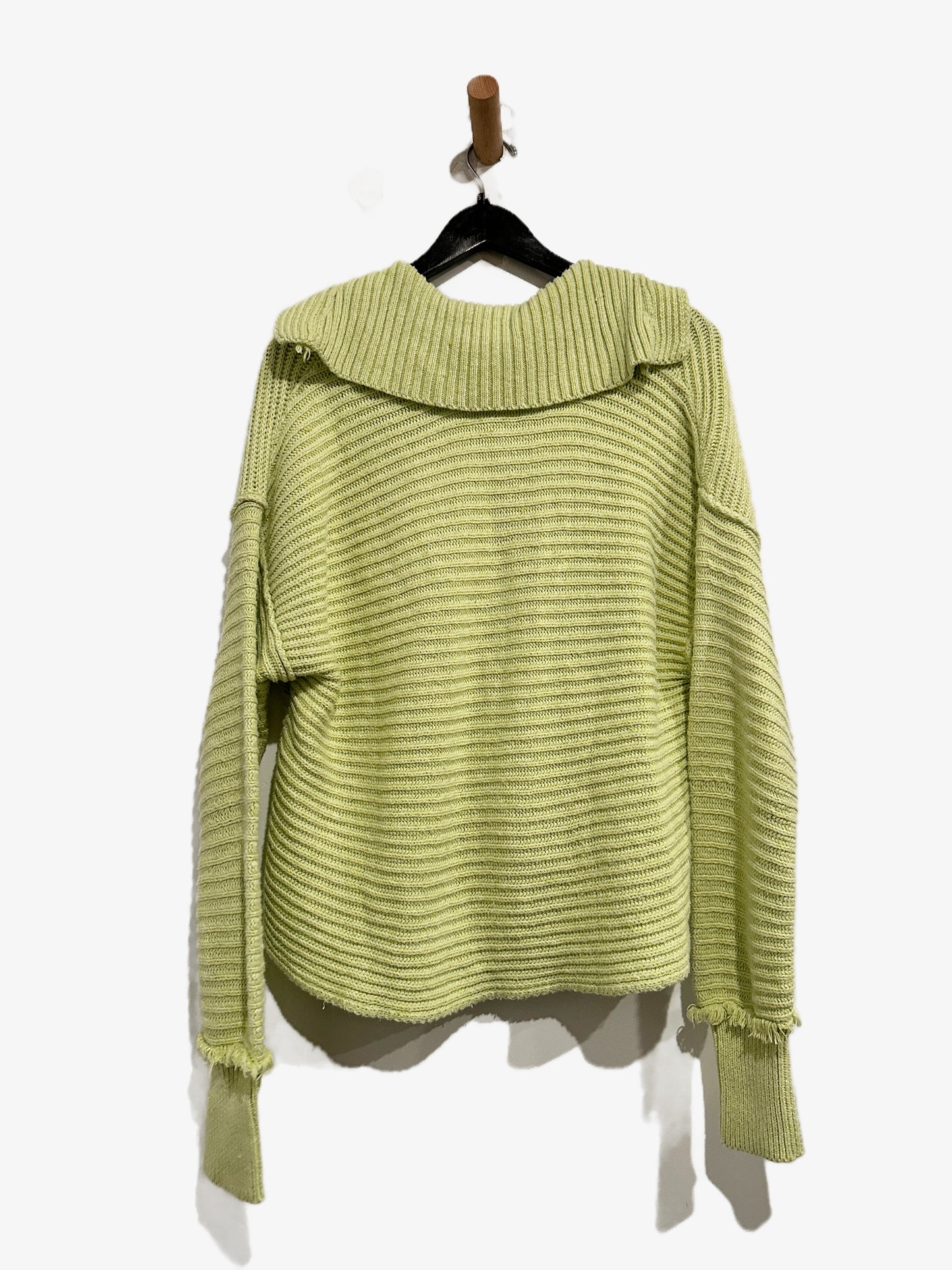 Free People Marlie Pullover Sweater in Acid Lime - XS