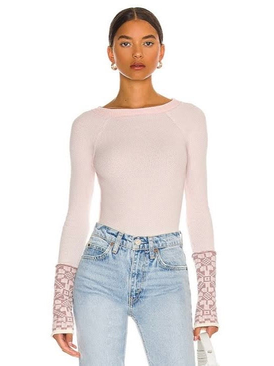 Free People She’s Reversible Cuff Thermal in Dreamt Kiss - Small