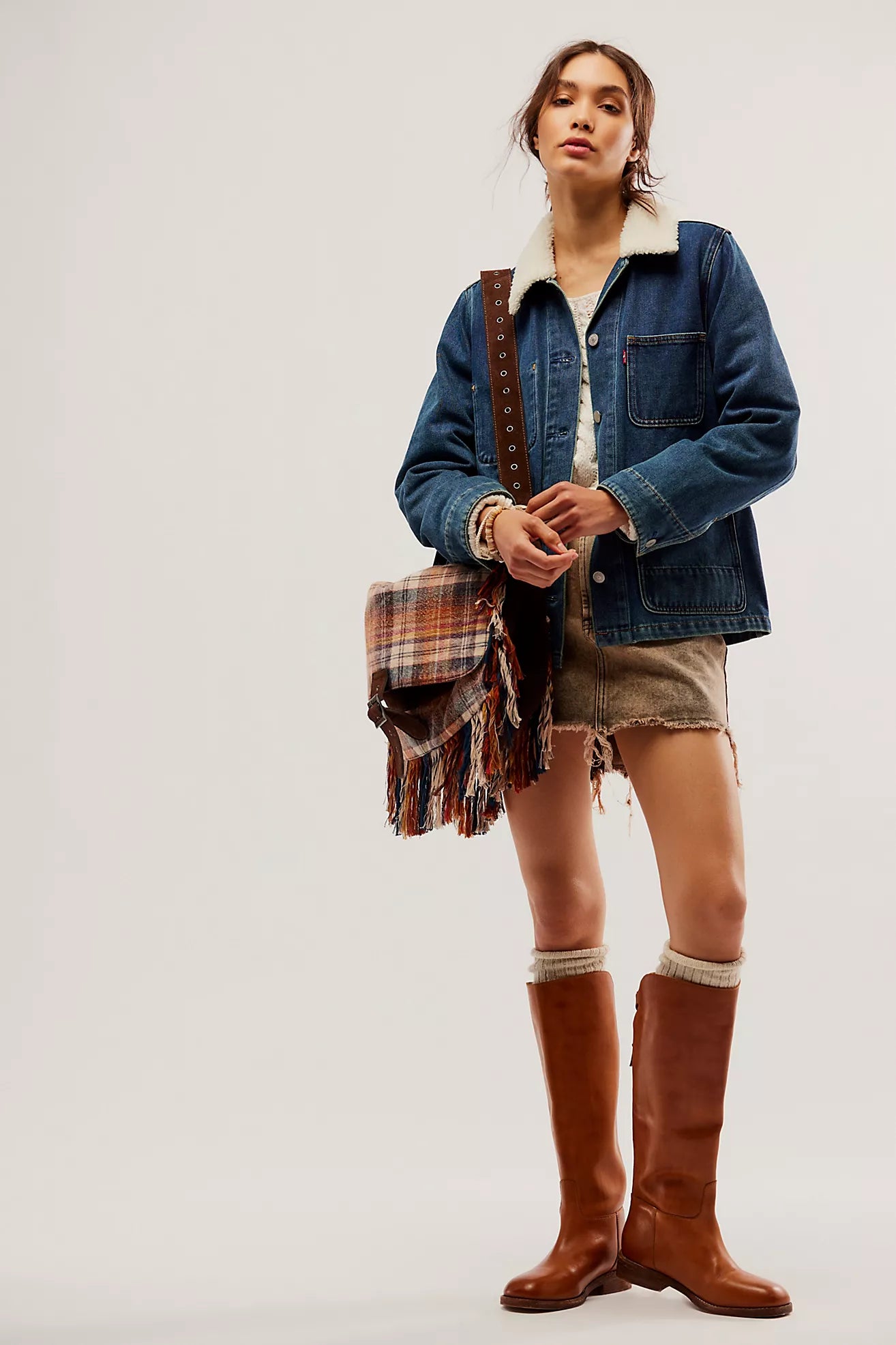 Levi’s Denim Sherpa Barn Jacket - XS