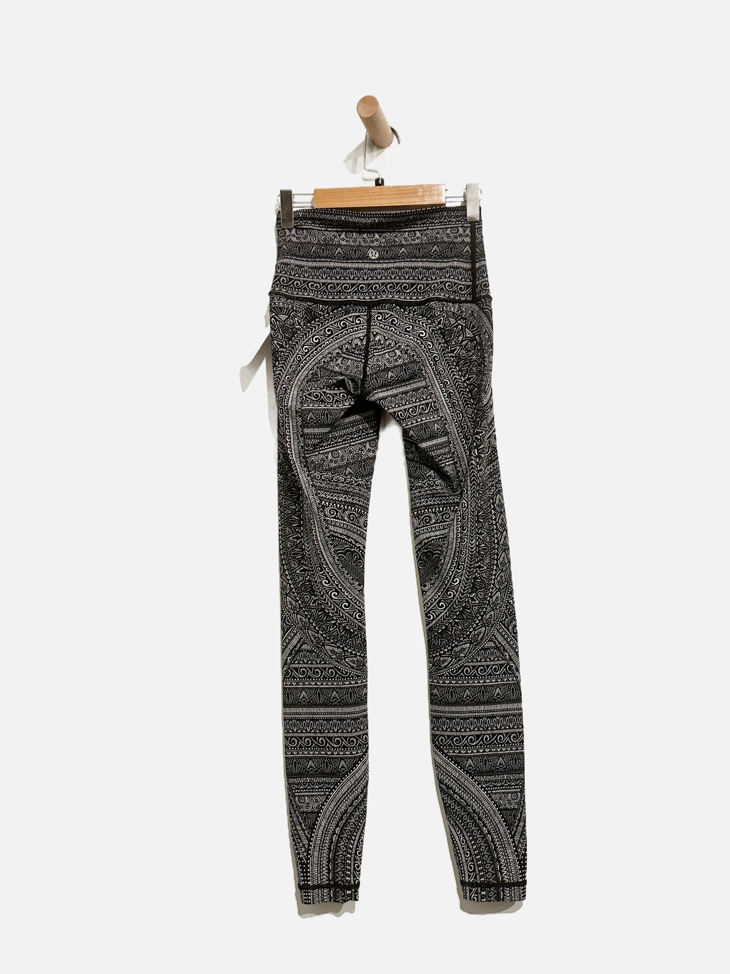 Lululemon Wunder Under Hi-Rise Tight (Nulux 28") Entwined Wunder Under Pant Hi-rise 50 Ice Grey Black - 4