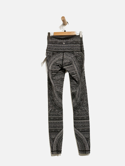 Lululemon Wunder Under Hi-Rise Tight (Nulux 28") Entwined Wunder Under Pant Hi-rise 50 Ice Grey Black - 4