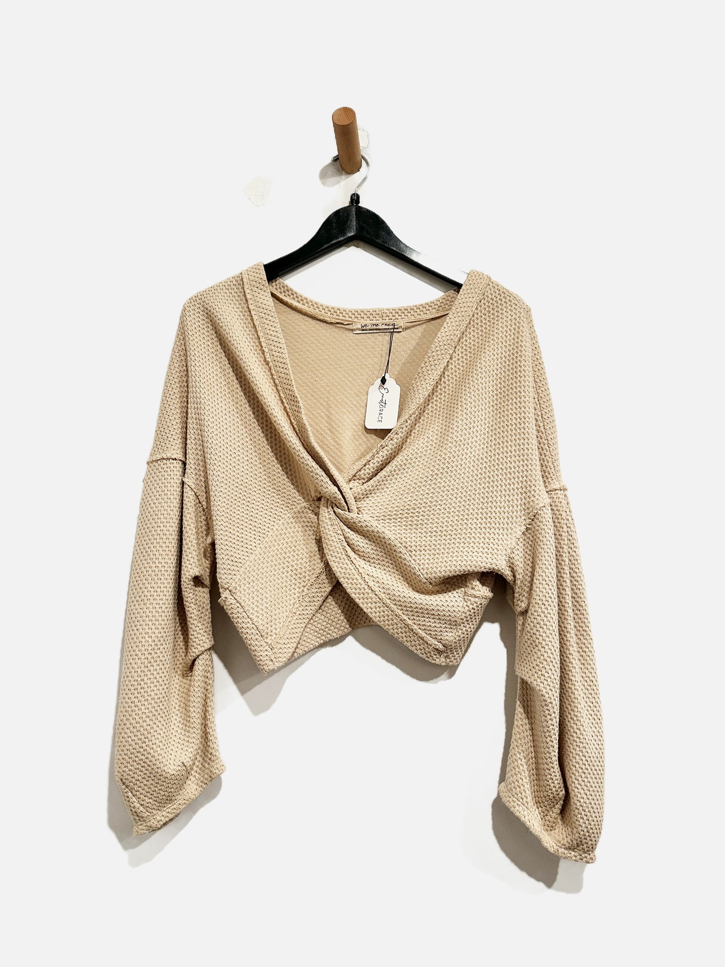 Free People Fall For You Top in Sand - Small