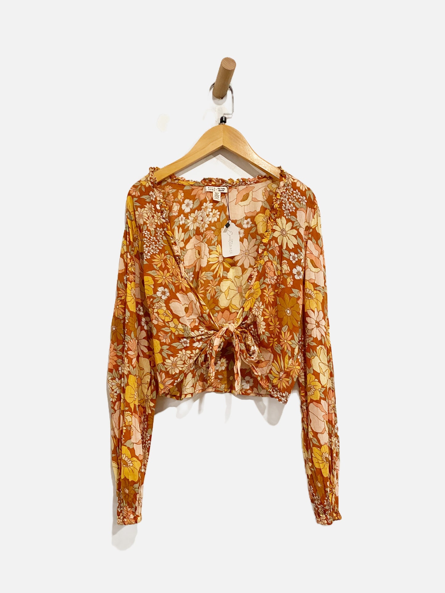 Billabong x The Salty Blonde Floral Wrap Top - Small