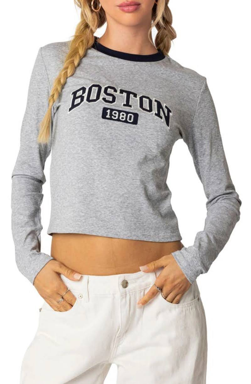 Edikted Grey Boston LS - Medium
