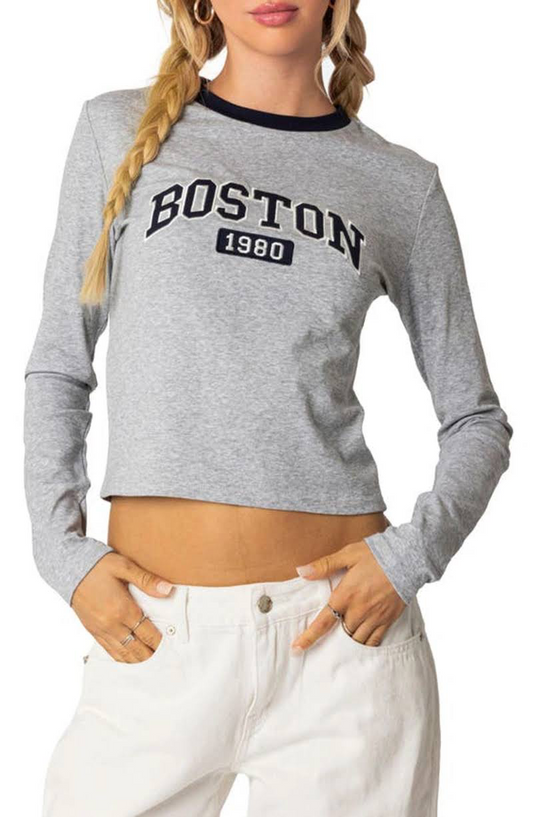 Edikted Grey Boston LS - Medium