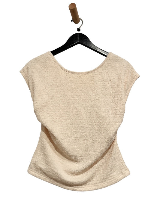 ASTR Cream Textured Low Back Top - Small