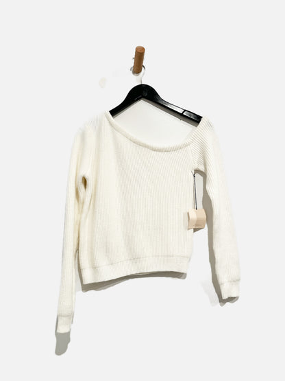 Superdown NWT White Asymmetric Sweater - XS
