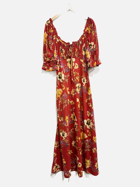 Auguste Red Floral Maxi Dress - 2