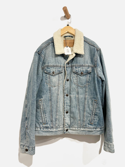 Lucky Brand Fleece Lined Denim Jacket - Medium