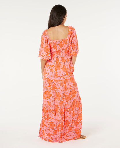 Rip Curl Aloha State Maxi Dress in Red - Small