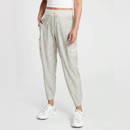 Athleta Venture Printed Pant in Viper Gray Size 2